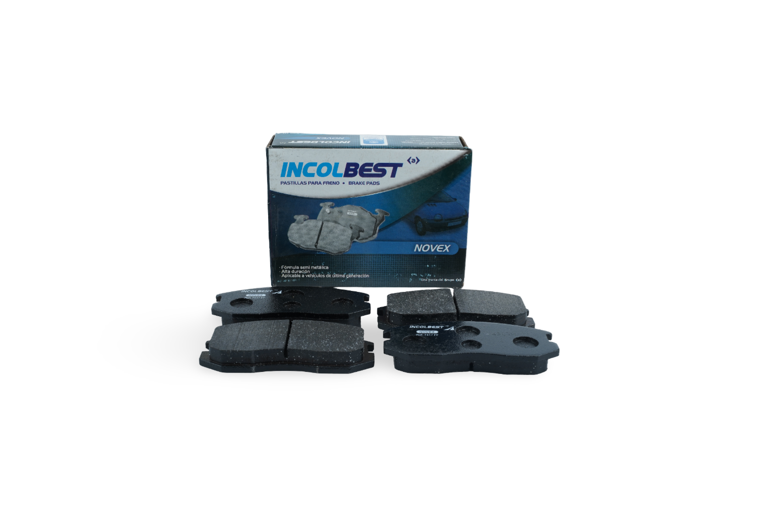 Pastillas de freno ref. 7417 – Aplicaciones Delanteras y Traseras según modelo – Mitsubishi Colt/Lancer / Daihatsu Terios / BYD F6