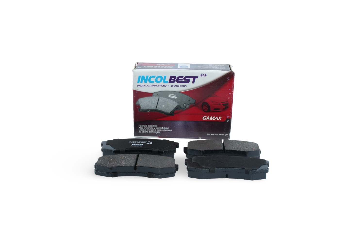 Pastillas de freno ref. 7487 – Trasera – Mitsubishi New Montero 3.8 / Toyota Land Cruiser / Prado / Tundra / Station Wagon (Burbuja)