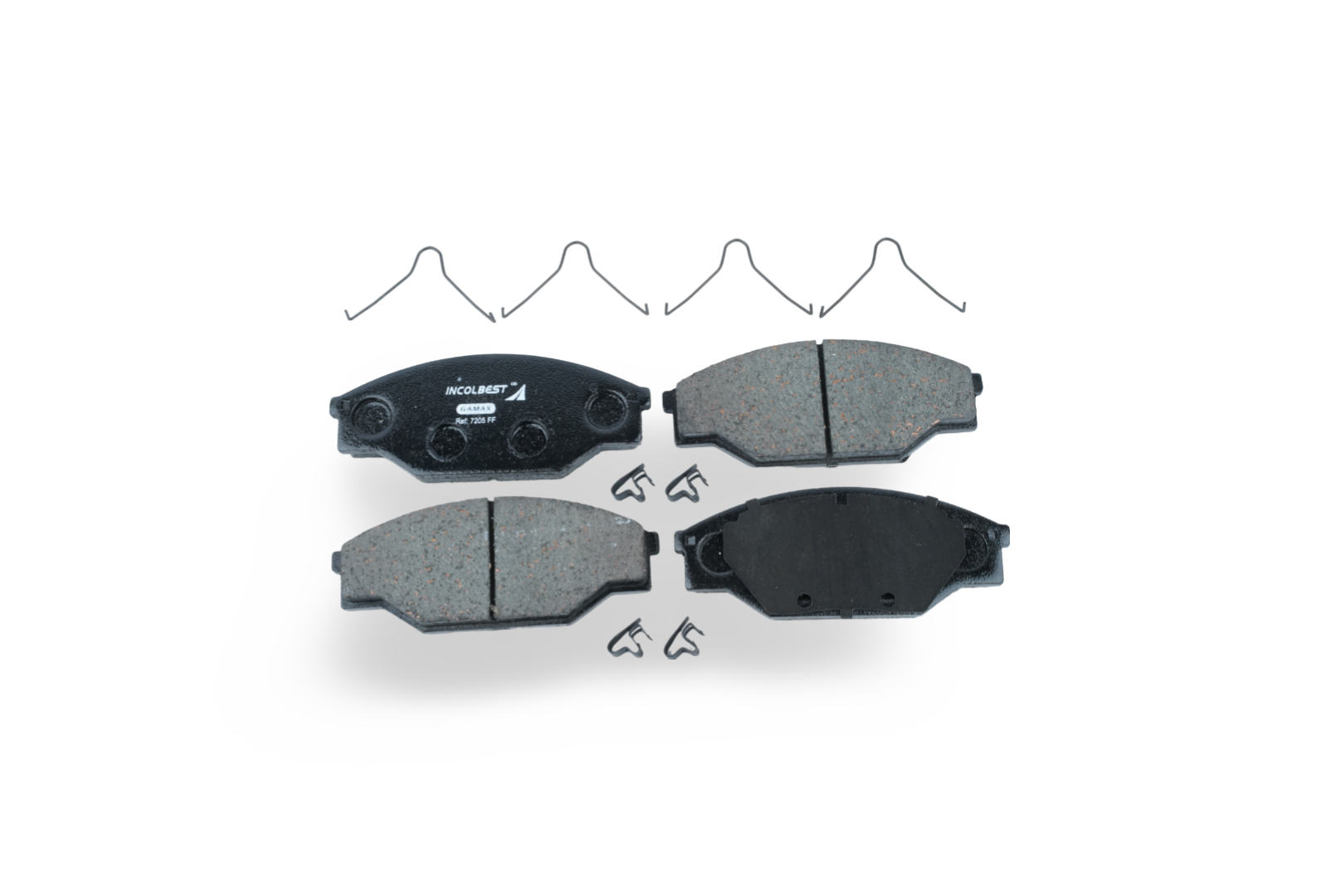 Pastillas de freno ref. 7205 – Delantera – Great Wall (Deer/Sailor/Socool) / Toyota Hilux 4x2 1993–2004 / Foton View / Zong Xing Admiral