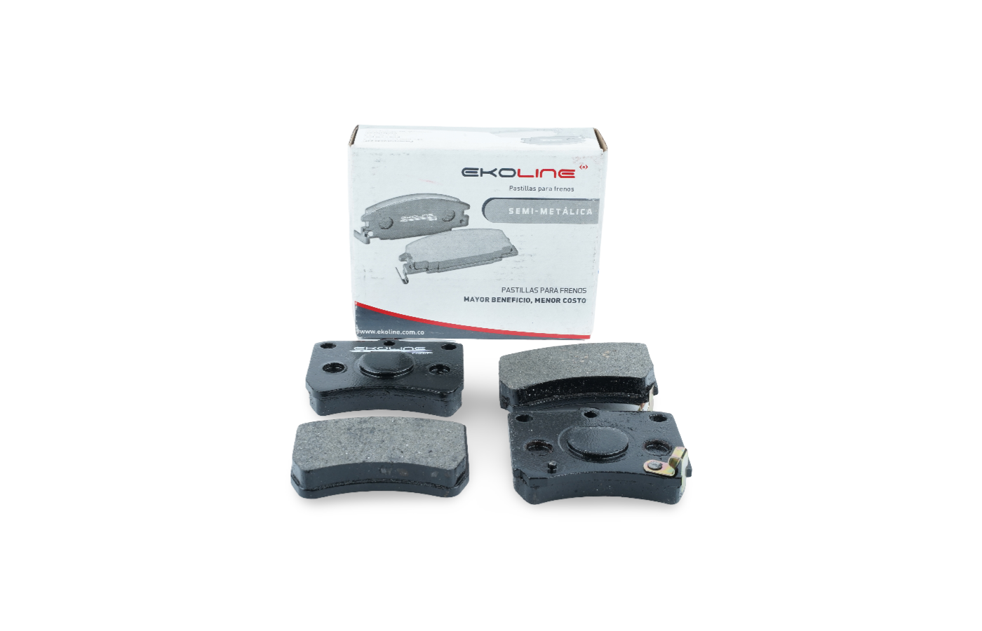 Pastillas de freno ref. 7291 – Ford Festiva 1992–2000 (Delantera) / Mazda 121 1987–1990 (Delantera) / Kia Pride 1996–2000 (Delantera) / Mitsubishi Montero V13 3.0L 1998–2007 (Trasera) / Mitsubishi Nativa 1996–2004 (Trasera)