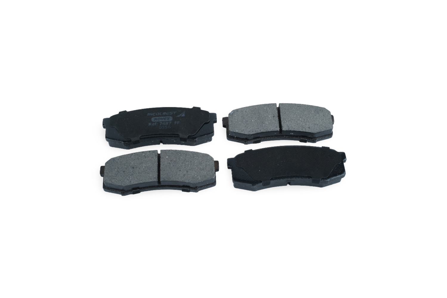 Pastillas de freno ref. 7487 – Trasera – Mitsubishi New Montero 3.8 / Toyota Land Cruiser / Prado / Tundra / Station Wagon (Burbuja)