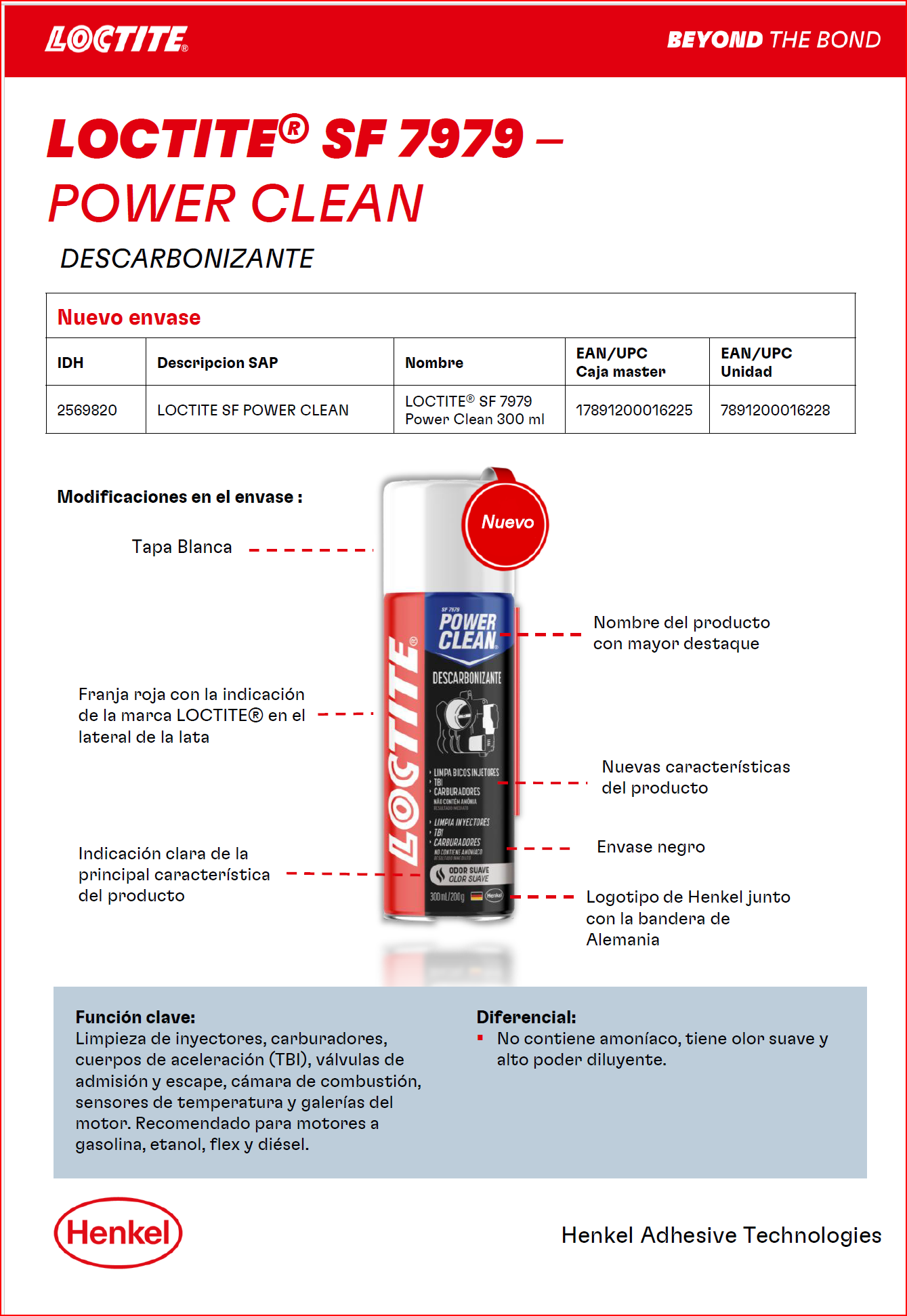LOCTITE SF 7979 Power Clean – Descarbonizante 300 ml
