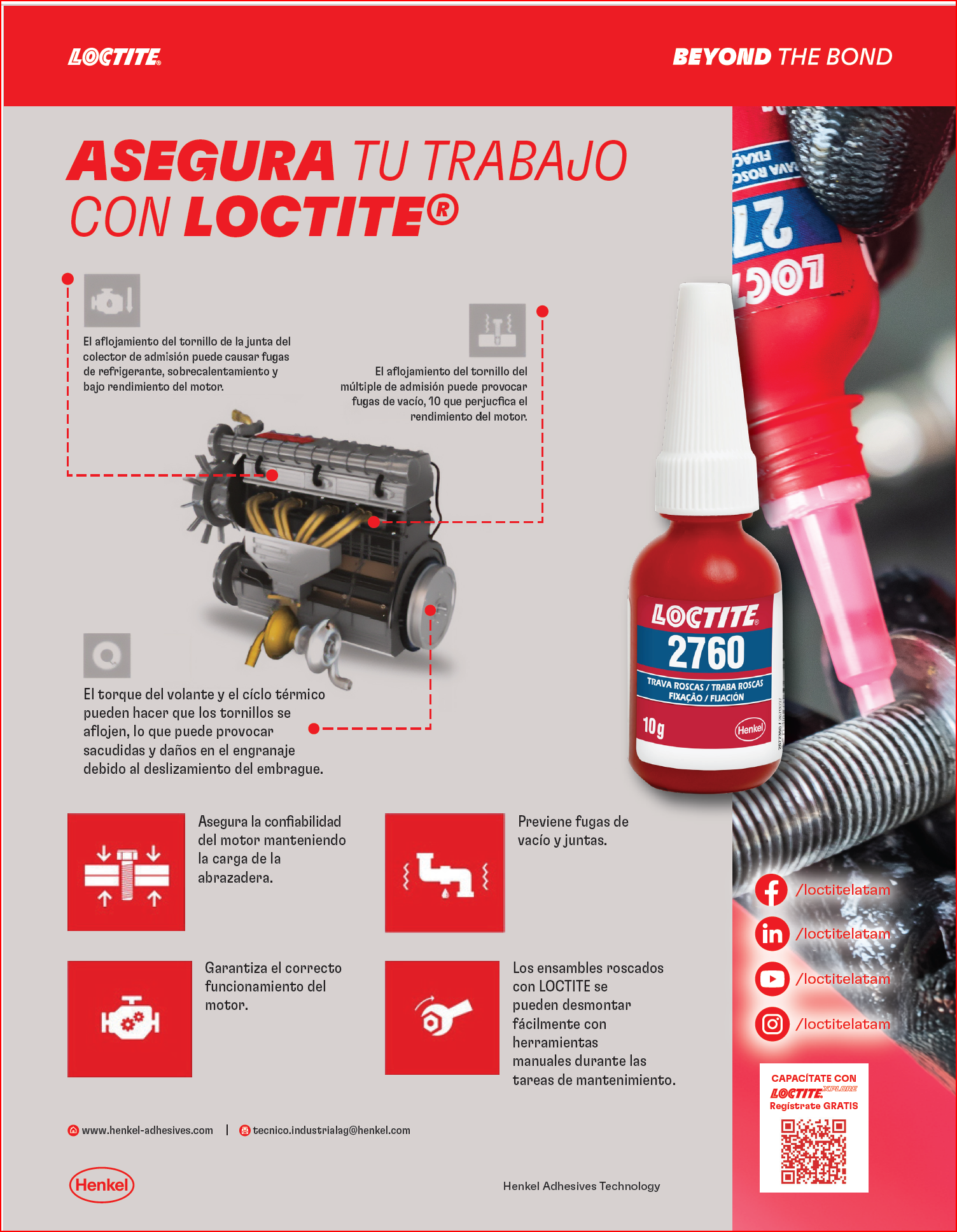LOCTITE® 2760 – Sellador de Roscas y Fijador de Piezas Cilíndricas 2 en 1 (10 g)